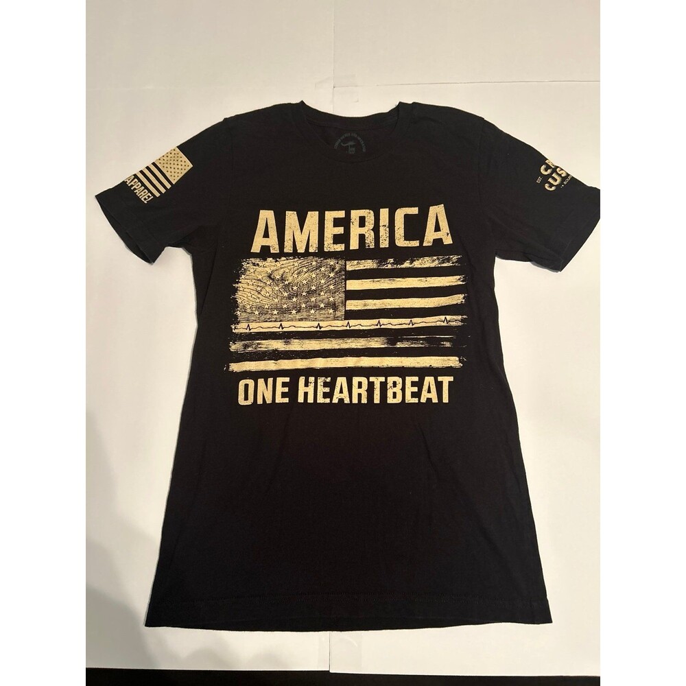 Nine Line Apparel Men’s Black "Dropping Freedom" Graphic T-Shirt Size Small